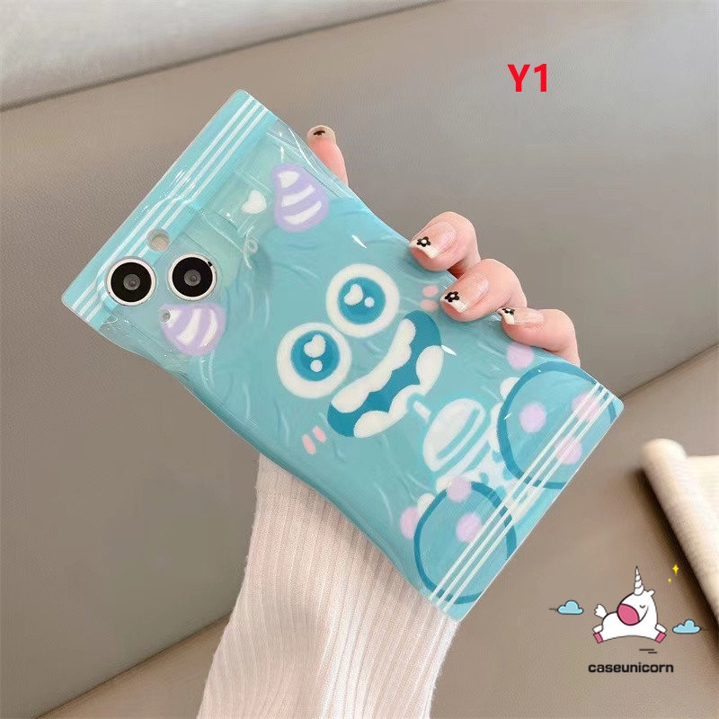 Soft Case Pelindung Motif Kartun Monster Untuk iPhone 7plus 8 7 6 6s Plus 14 11 12 13 Pro Max XR X Xs Max SE 2020