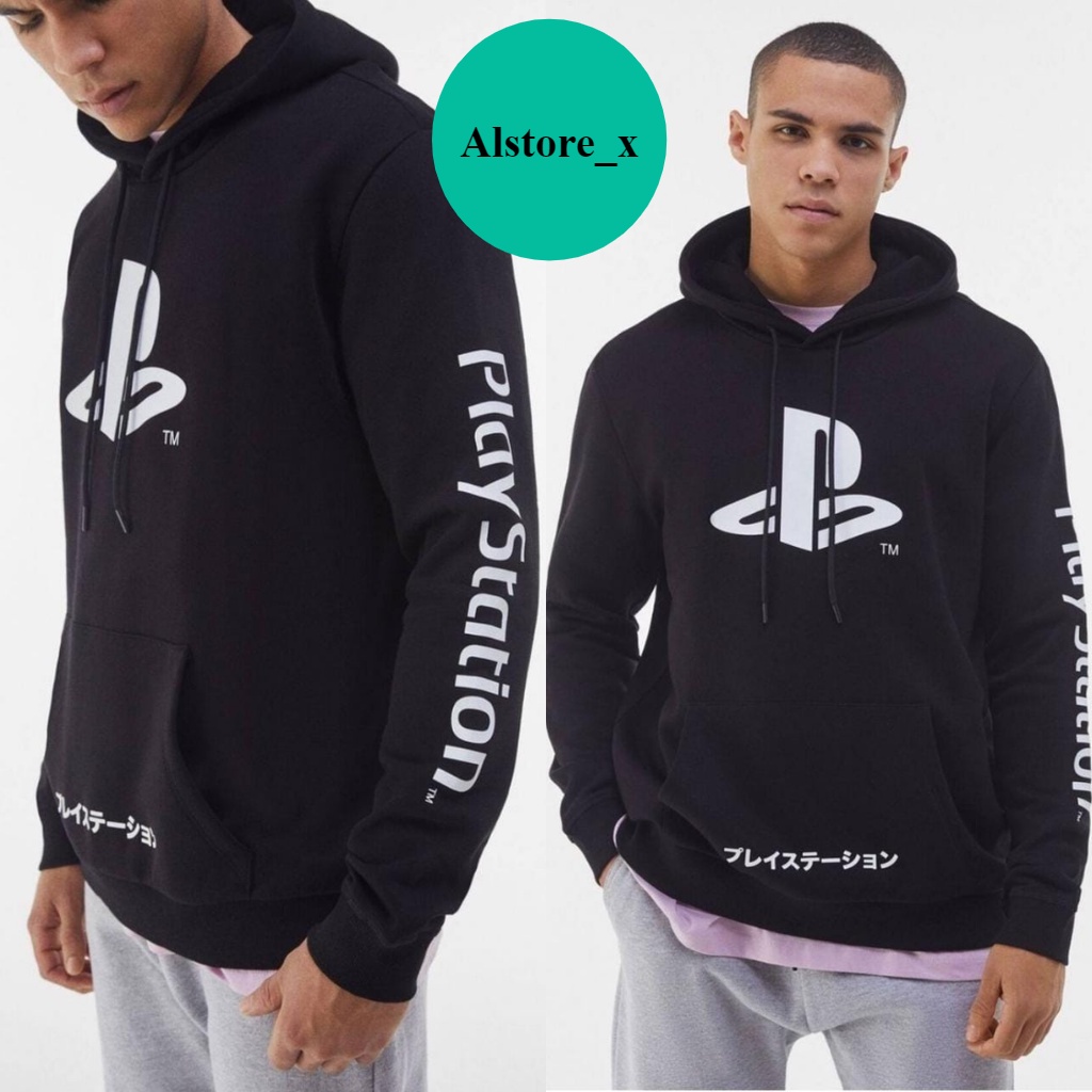 PLAYSTATION HOODIE SWEATER BAHAN FLEECE / SWEATER PRIA / HODIE PRIA / SWEATER HODIE / OUTER