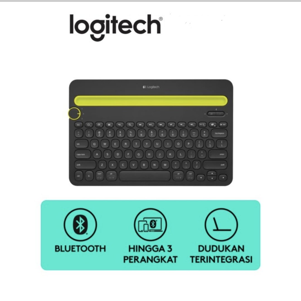 Keyboard bluetooth Logitech K480 multi device for windows &amp; smartphone