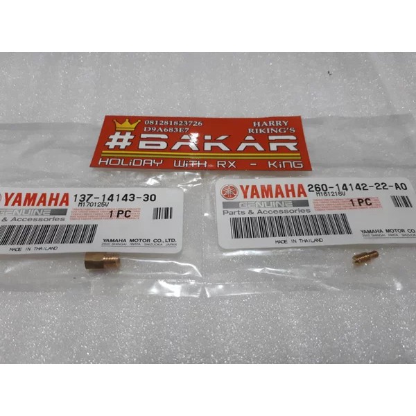 Pilot Jet dan Main Jet Ori Standar RX King