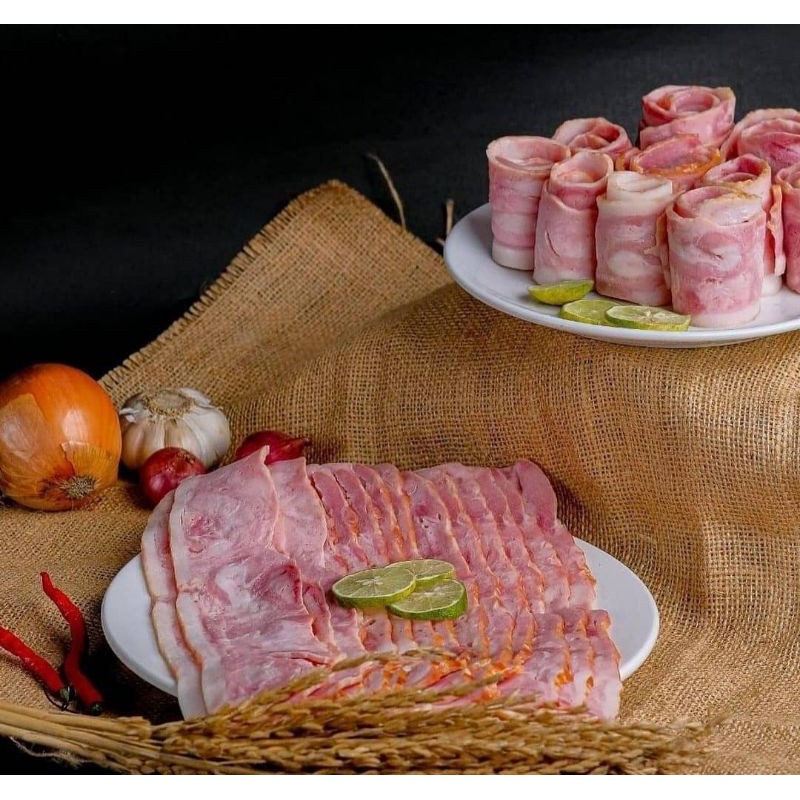 Premium bacon babi -  pork bacon smokery 250gr 500gr 1kg