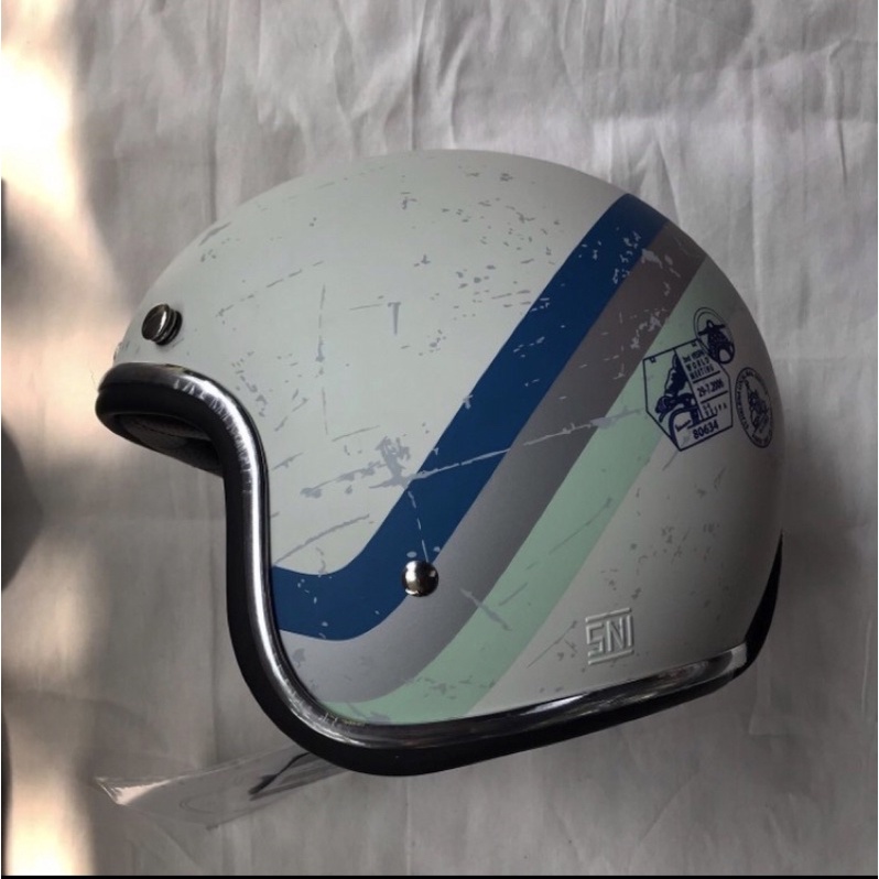 helm Vespa heritage bianco original