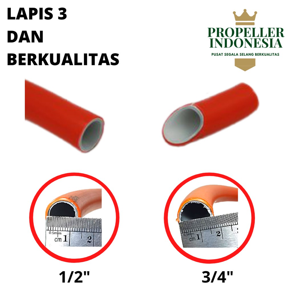 Selang Air Panas 1/2&quot; &amp; 3/4&quot; 100M Pipa Air Panas Selang Water Heater