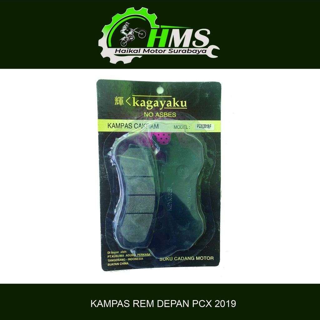 Diskpad Depan PCX 2019 Kagayaku / Taka - Dispad Disc pad Kampas Rem Cakram Depan ADV 150 / NEW PCX 2