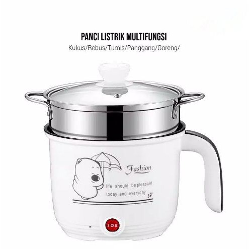 (VCM) PANCI KUKUS / PANCI FASHION / Panci Listrik Serbaguna 1.8 Liter vicmall