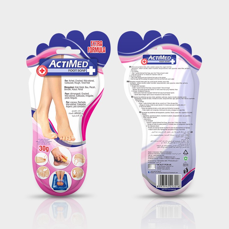 Sabun Kaki Actimed Foot Soap Sabun Pewangi Kaki Penghilang Bau Kaki Penghilang Gatal Sabun Actimed