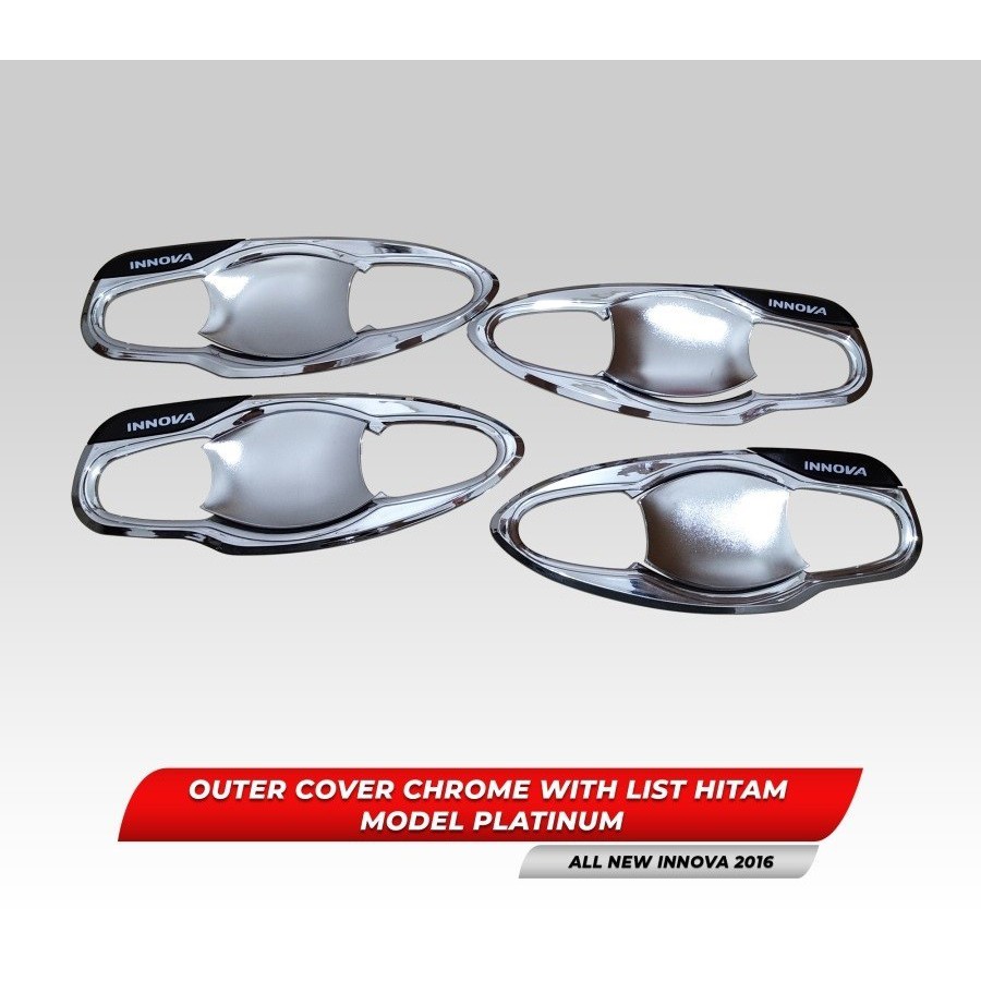 Outer Handle Cover Model Platinum List Hitam All New Innova 16