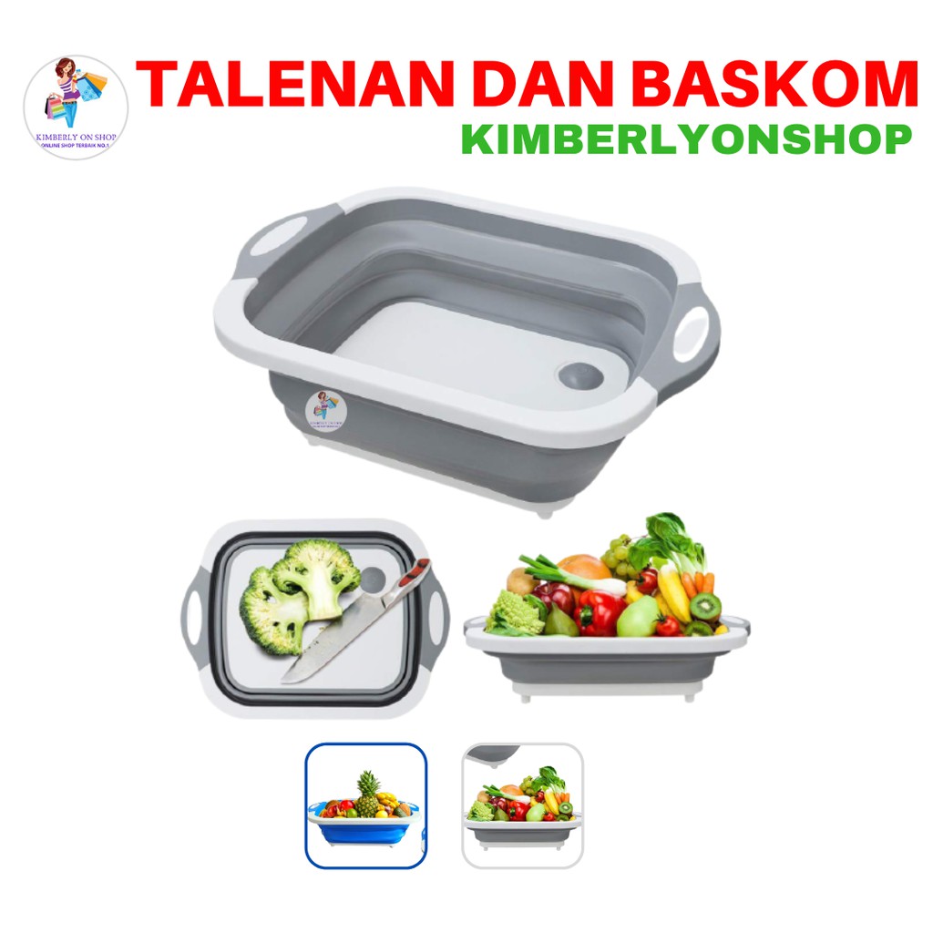 Kimberlyonshop Telenan Lipat Baskom Sayur Multifungsi