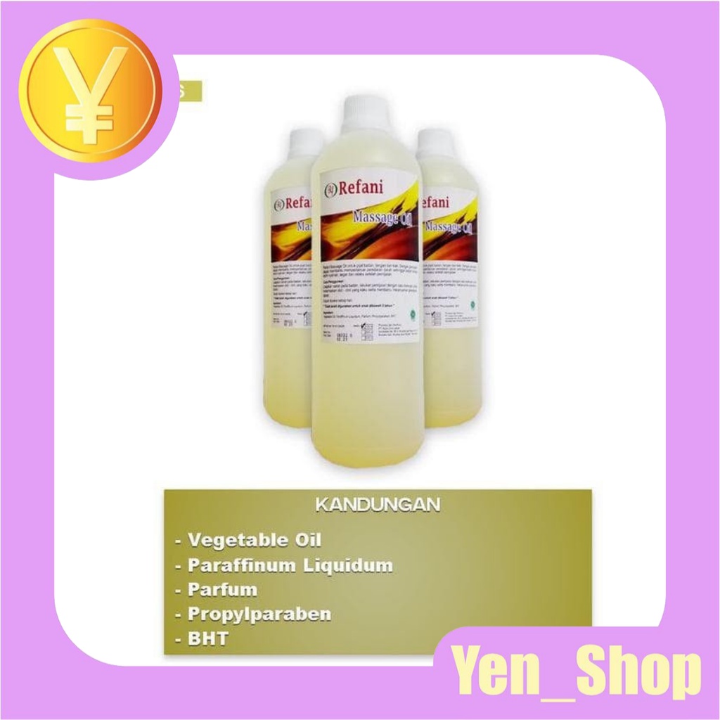 REFANI MASSAGE OIL 1 KG minyak pijat urut / KPT-256