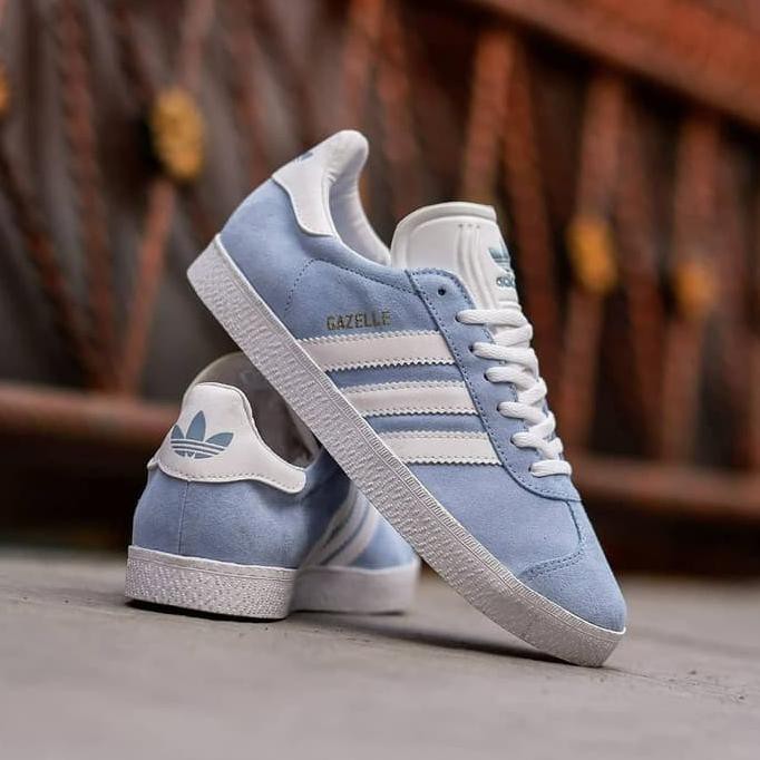 Sale Sepatu Wanita Adidas Gazelle Blue Ice Original Bnwb Termurah - Biru Muda, 40 Terbaru