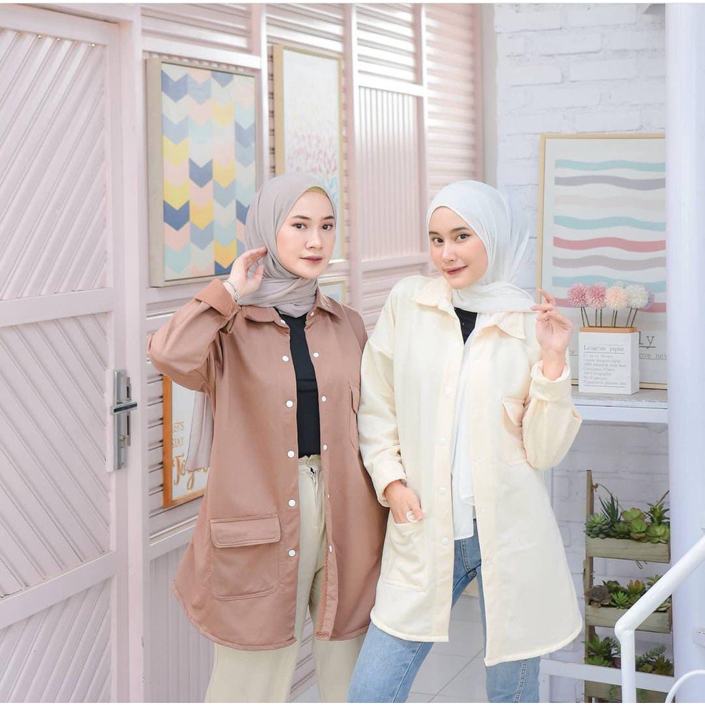 Kasual Caket Outwear Wanita Korean Style Bahan Fleece