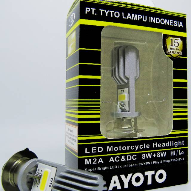 Lampu Depan Led 2 Sisi Type M2A Motor Bebek Dan Matic H6 Original