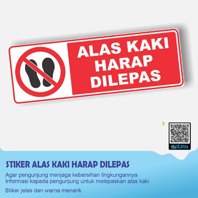 

Stiker alas kaki harap dilepas , psnjang