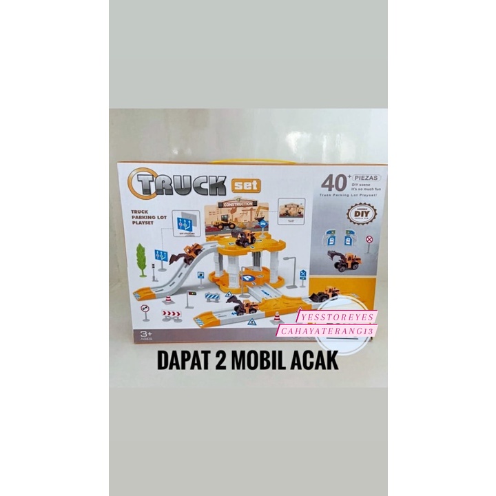 READY MAINAN ANAK KIDS TRUK DIY ADA ARENA PARKIRAN MOBIL ADA JALUR PARKIR DIY LOT PLAYSET TRUK KUNING MOBIL POLISI MOBIL PEMADAM KEBAKARAN MOBIL BALAP MAINAN ANAK MURAH PROMO EDUKASI ANAK BERMAIN SAMBIL BELAJAR