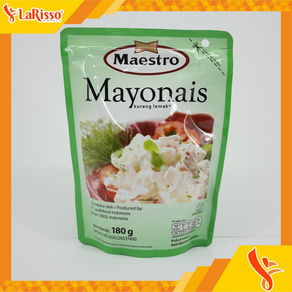 

MAESTRO MAYONAISE KEMASAN POUCH 180GR