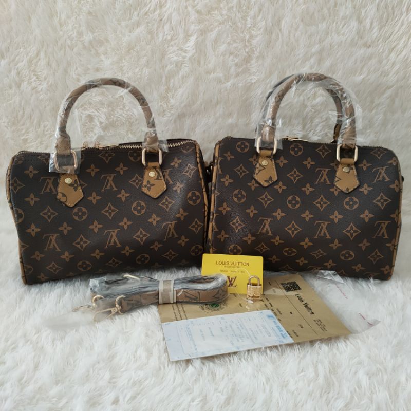 speedy bag handle lv with box