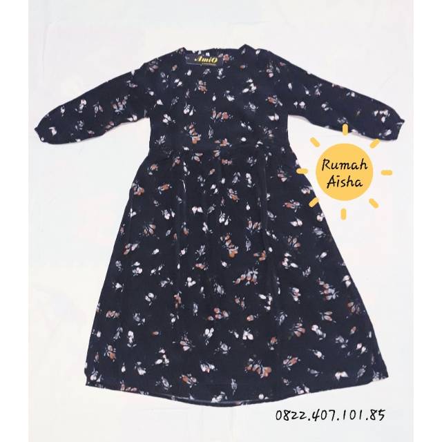 Gamis Anak/ Dress motif baby & kids by amio Size 6