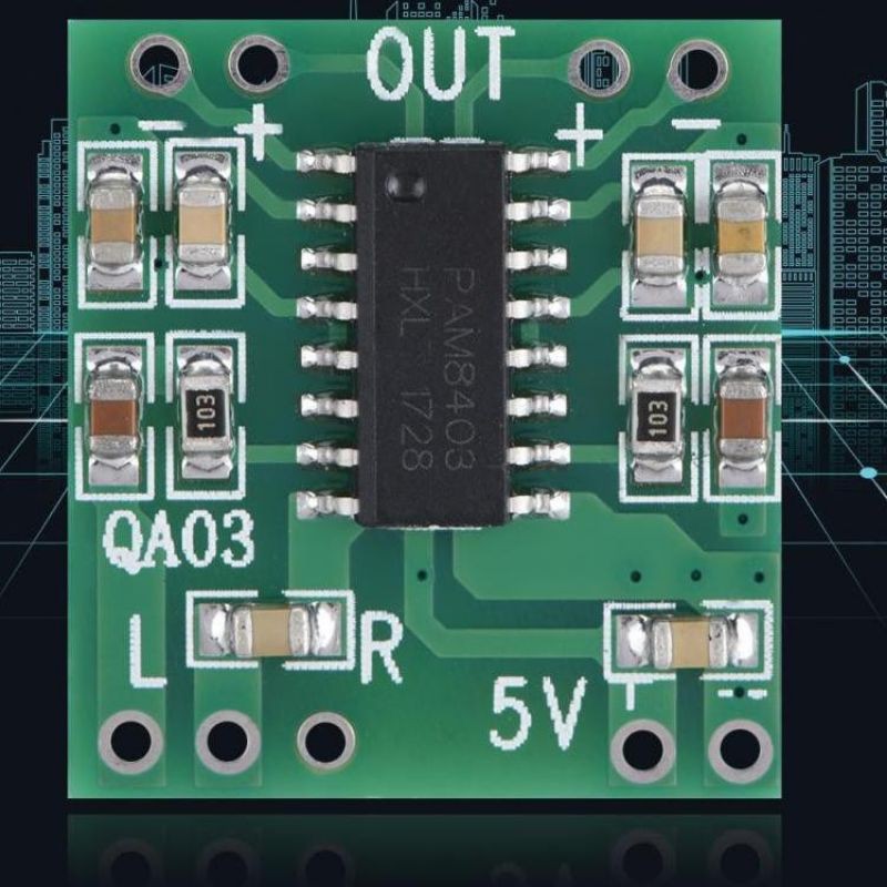 Kit Ampli Mini 8403 Pam8403 super mini class D amplifier miniatur 5v stereo 2x3watt