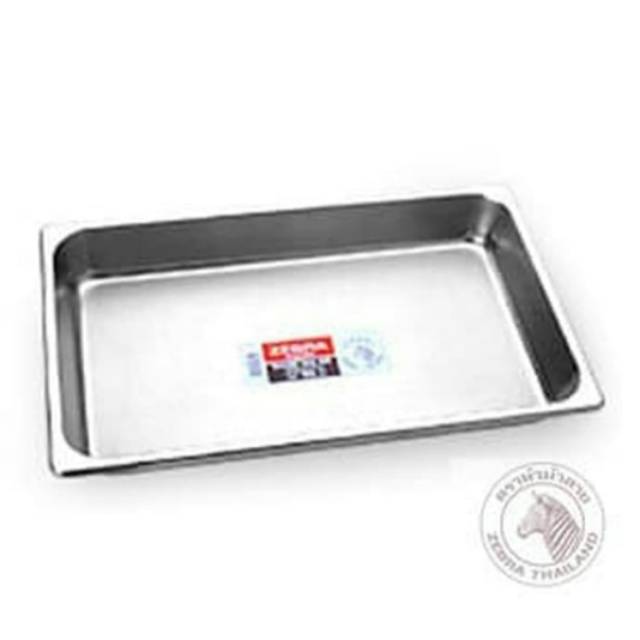 Zebra Food Pan 50 Cm (s) (141150) / Nampan Baki Persegi Pendek

Bahan
Stainless