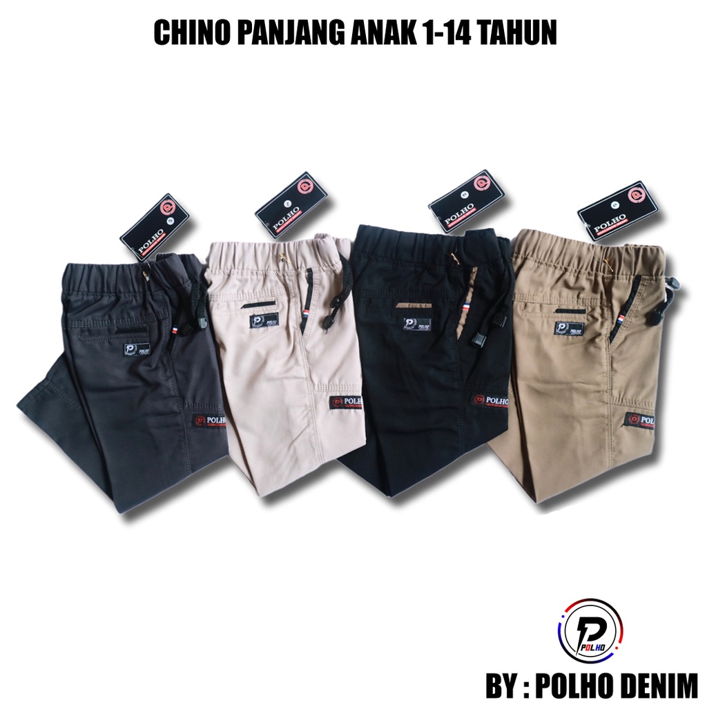 Celana Chino Anak Panjang usia 1-14tahun