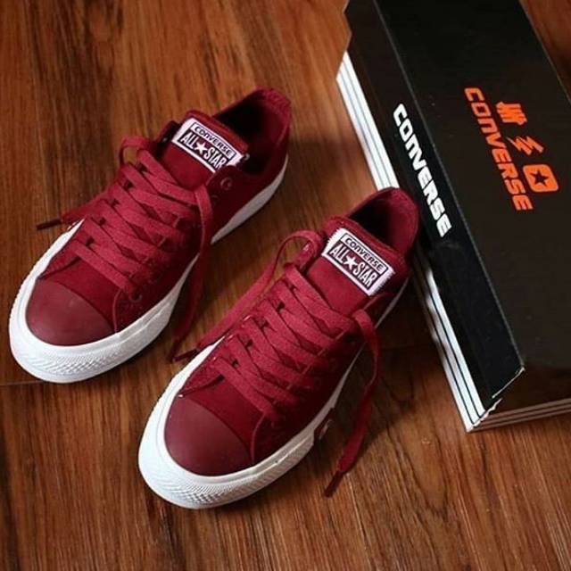 Sepatu Converse CT PRO UNDEFEADTED GRADE ORIGINAL MARON KADO Hadiah Pria Wanita Couple Terlaris