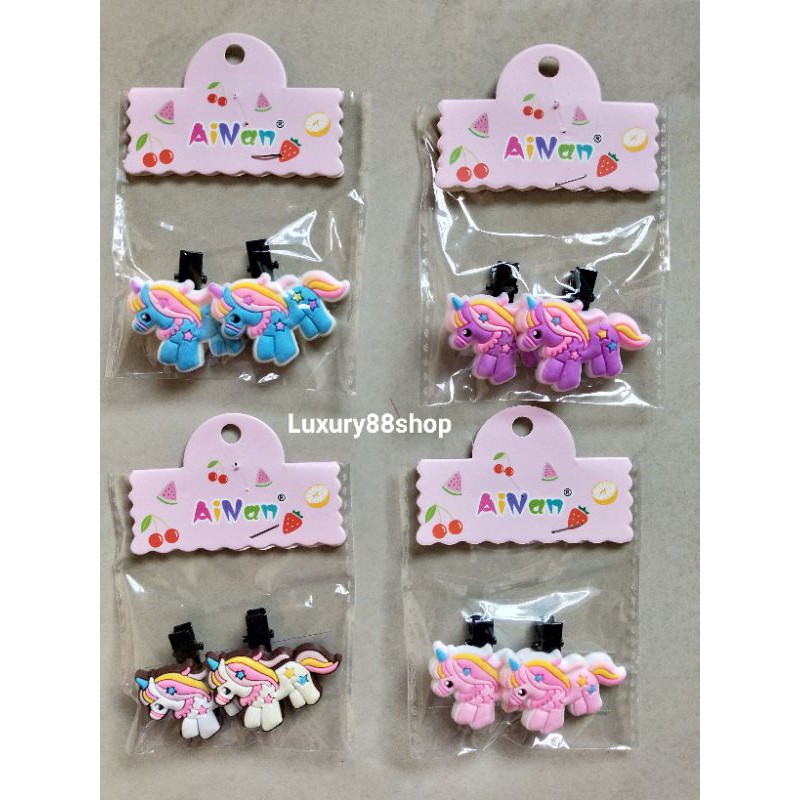 Jepit Rambut Anak / Jepit Rambut Import Motif Lucu