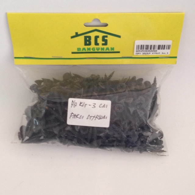 Paku sekrup gypsum 3cm 500gr