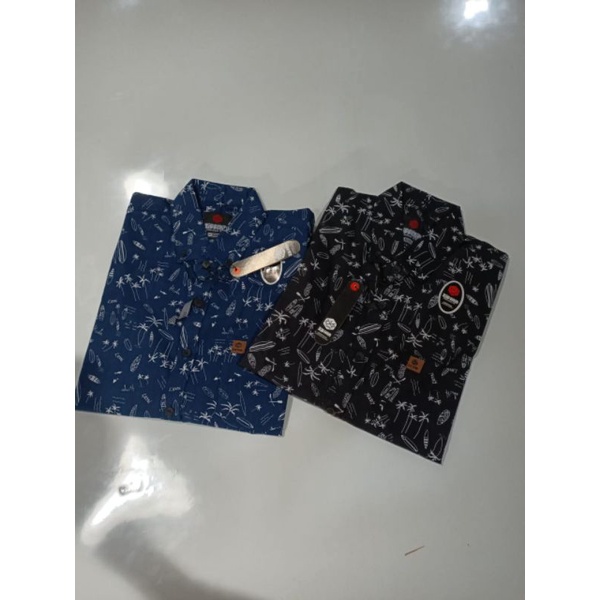 KEMEJA FASHION LENGAN PENDEK ZID DENIM