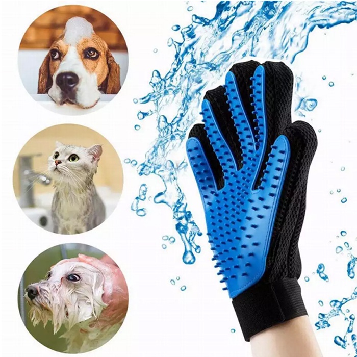 Penghilang Bulu Kucing Anjing Sarung Tangan Sisir Kucing Bulu Rontok Grooming Hewan Pet Glove