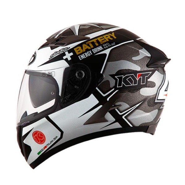 HM-1884 Kyt Vendetta 2 Aleix Espargaro Helm Full Face - Gun Metal Murah