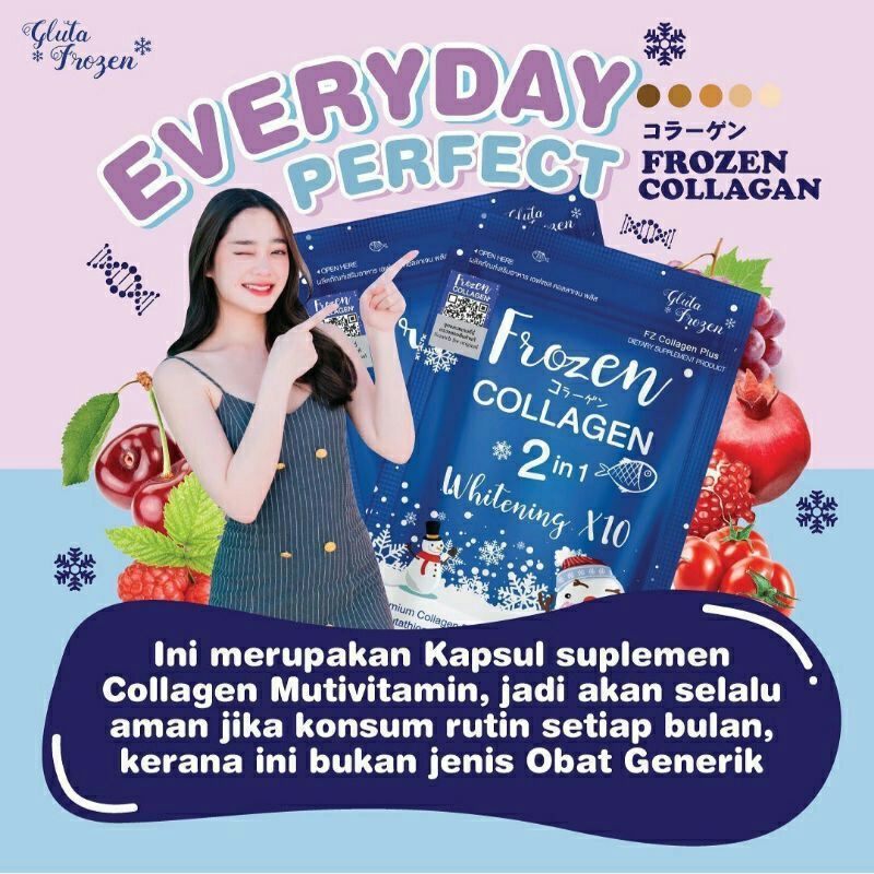 Frozen collagen 2 in 1 whitening X10