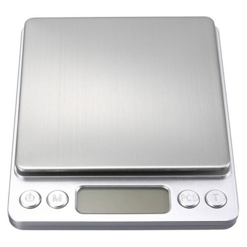 Taffware Timbangan Dapur Mini Digital Scale 2.000g (0,1g - i2.000) - Free Batterai &amp; Tatakan