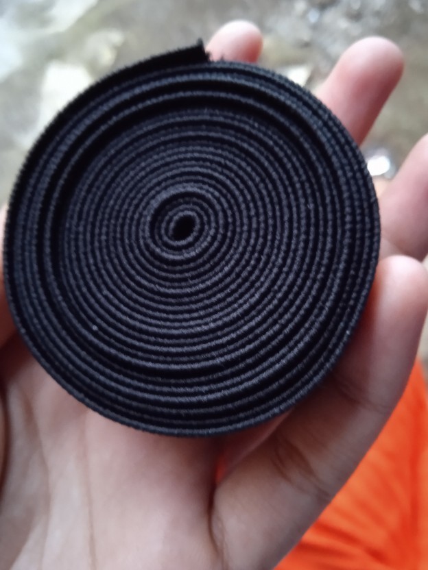 Karet Elastis Hitam Lebar 2.5 Merk 3m Kualitas Super Meteran