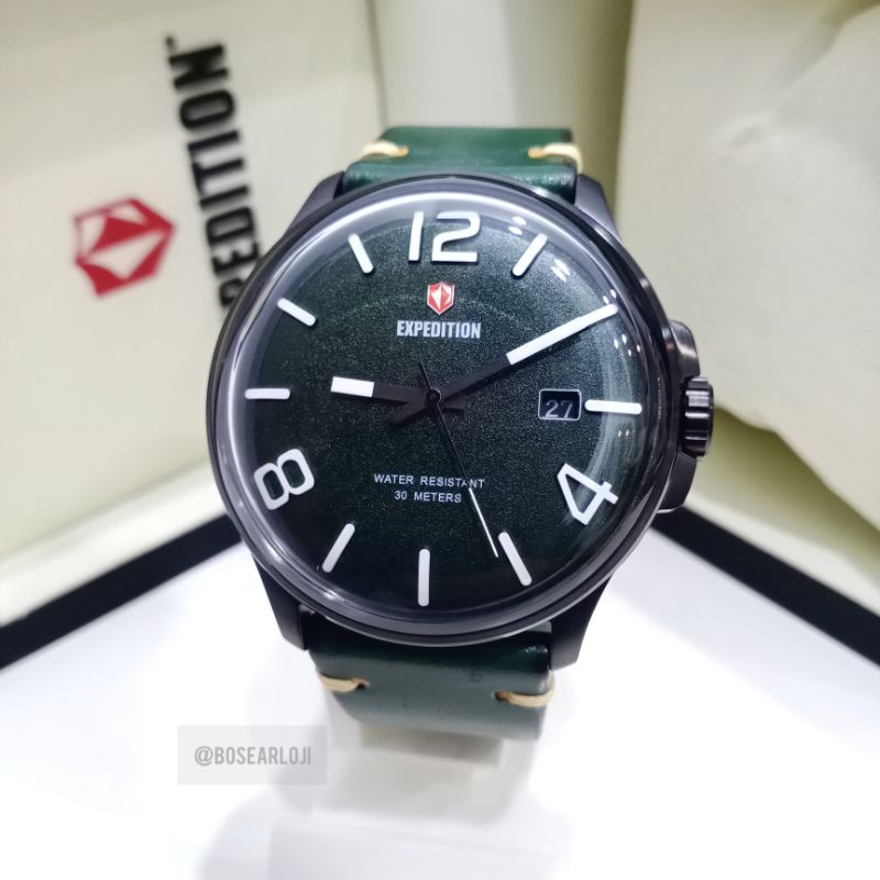 JAM TANGAN PRIA EXPEDITION E6789 E 6789 LEATHER STRAP ORIGINAL