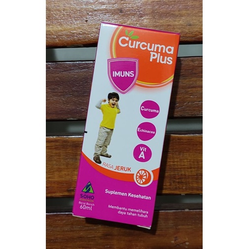 Curcuma Plus Imuns 60 ML / Vitamin Nafsu Makan &amp; Daya Tahan Tubuh Anak / Vitamin Rasa Jeruk