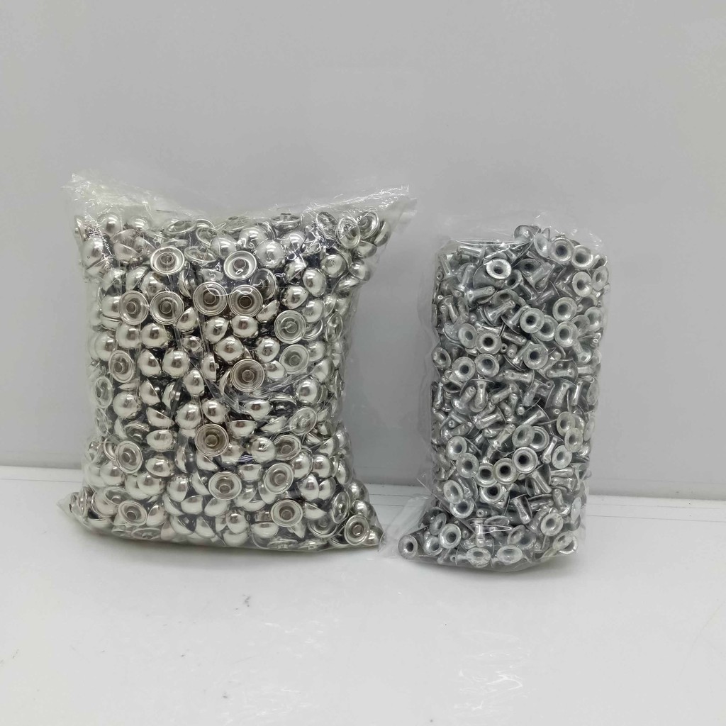 Centang Kenong 9x8mm (1 muka) Nekel // Aksesoris Tas Murah Kancing Kenong - Aksesoris Tas
