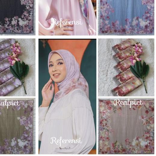 (New/Leopard/Polkadot/Love)Kerudung Segiempat Voal Lasercut Hijab Voal Motif Jilbab Voal Lasercut