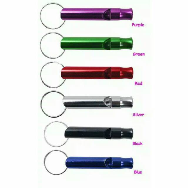 Peluit latih anjing burung keychain whistle training alloy