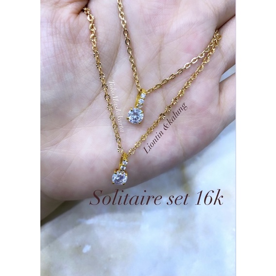 Kalung Set Kadar 16k/70% ll Dewasa