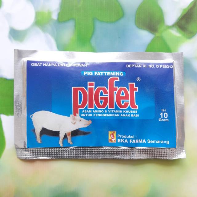 Obat Babi PIGFET 10gr Vitamin Anak Babi EKA FARMA