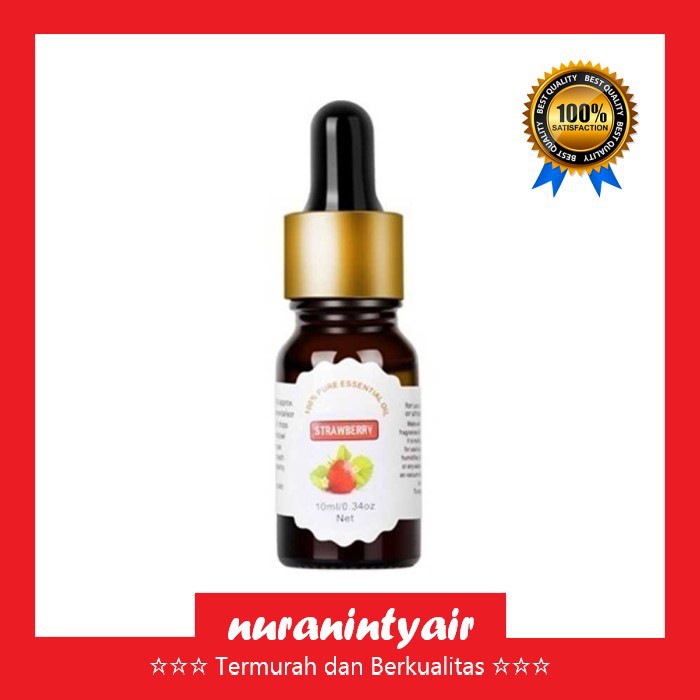 10ml Strawberry Essential Oil Diffuser - Difuser Aromatheraphy Oil Minyak Esensial Refill