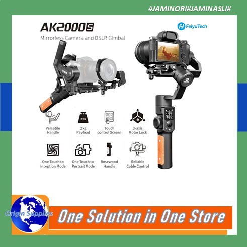 Feiyu AK2000S Advanced Kit 3-Axis Handheld Gimbal Stabilizer NEW