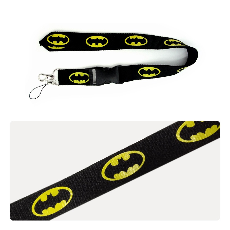 Casing Hard Case Motif Batman + Strap Leher + Klip Holder Kartu ID / Kunci