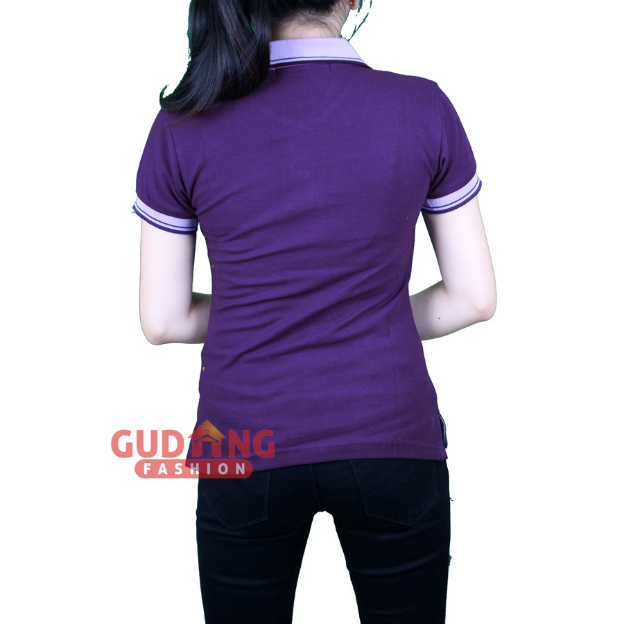 Kaos Kerah Polo Shirt Basic Wanita PLSW 20