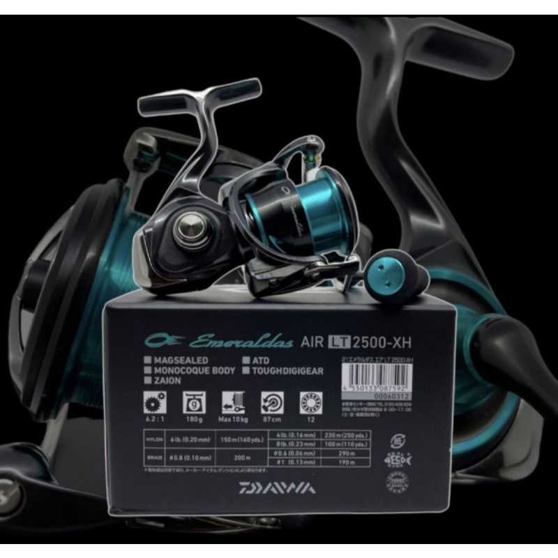 Reel Spinning Daiwa Emeraldas 21 Air LT 2500-XH JDM Series