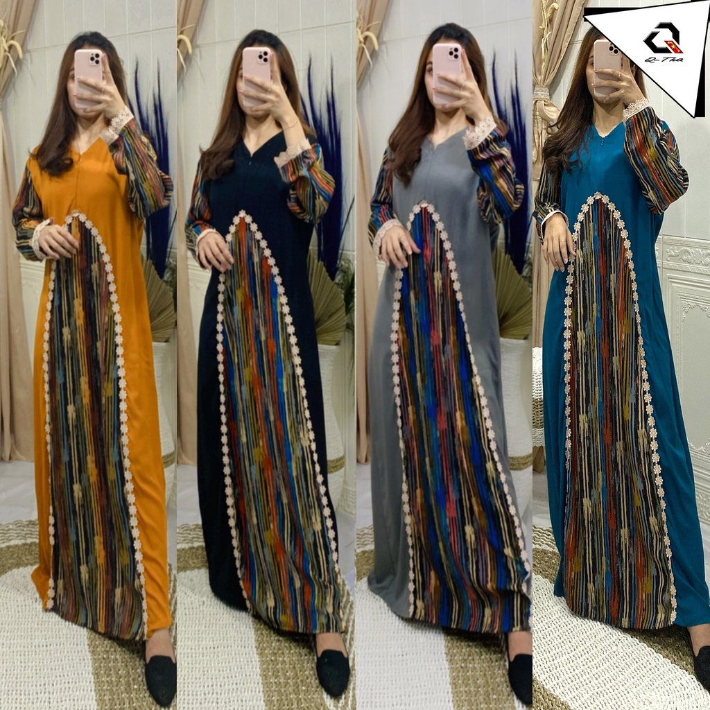 Daster arab model CAPSUL terbaru lengan panjang busui By Qtha