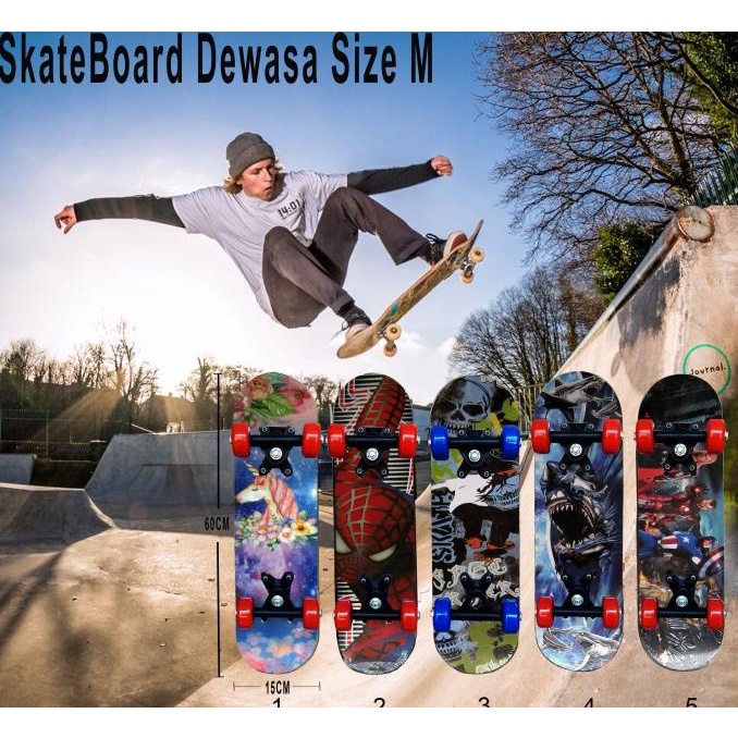 Papan SkateBoard ( M ) / SkateBoard / Papan Luncur Star Seller Termurah