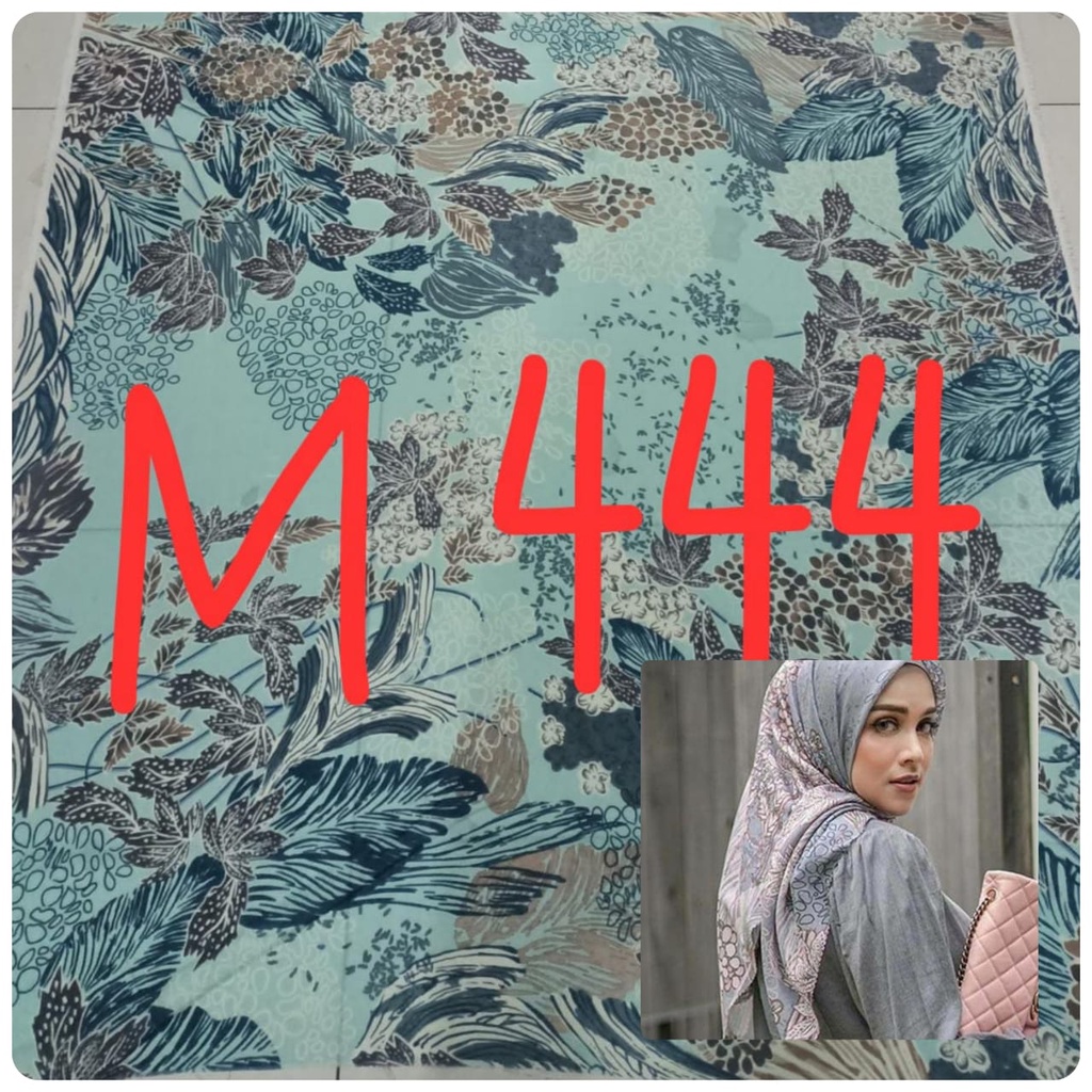 BESTSELLER Hijab Segiempat Voal Motif Printing Lasercut Kerudung Motif Square Grosir Jilbab Murah NN hijab-M444