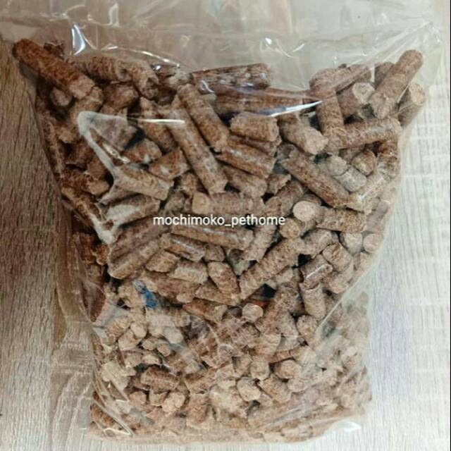 Alas reptil hamster sugar glider kelinci wood pellet