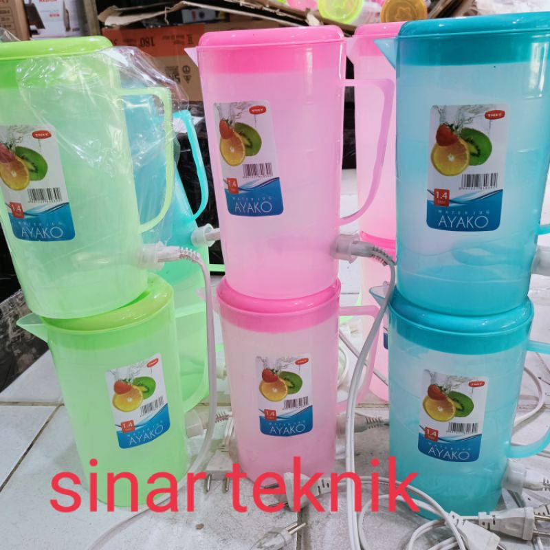 TEKO listrik plastik Ayako 1, 4 liter